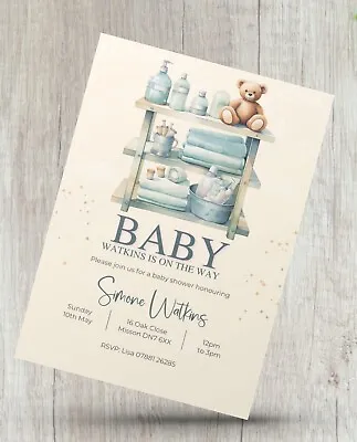 12 X Personalised Baby Shower Invitations Mummy To Be Invites • £4.99