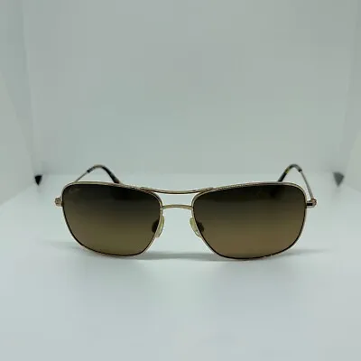 Maui Jim MJ-246-16 Wiki Wiki Titanium Polarized Sunglasses 59×17 Gold / HCL • $85