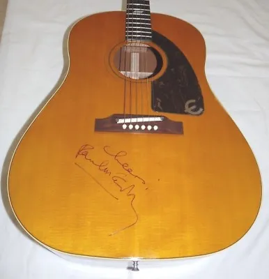 Paul McCartney Beatles Epiphone Texan Body Signed Guitar Frank Caiazzo Certified • $49999
