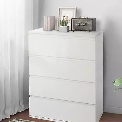 Chest Of Drawers 4-Drawer Tower Wood Dresser Storage Organizer Unit For Bedroom • $118.89