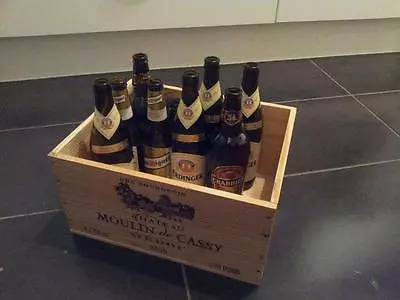 £13.95 • Buy  1 X Recycling Box / Bin For Glass - French Retro Chic Genuine Wooden Wine Crate