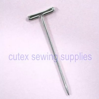 Steel Dressmaker T-Pins - 1/2 Lb. Box (T Pin #16 1  Long)  • $12.95