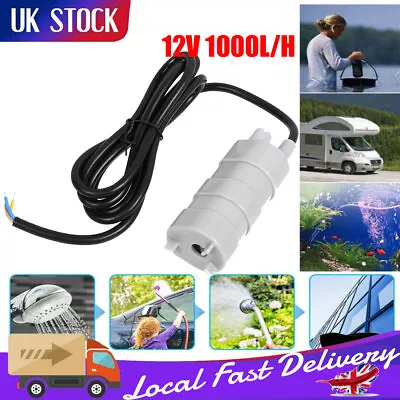 12V Water Pump Submersible Caravan Camper Motorhome High Flow Whale Pump 12 Volt • £10.99