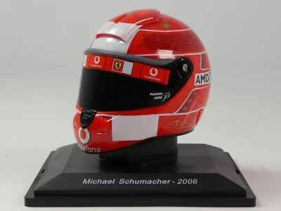 Spark Helmet Michael Schumacher F1 Ferrari 248 F1 Brasil 2006 1/5 • $47.87