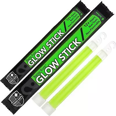 Premium 6  Glow Sticks - Extra Bright 12+ Hour Duration Emergency Ready (Gr... • $17.24