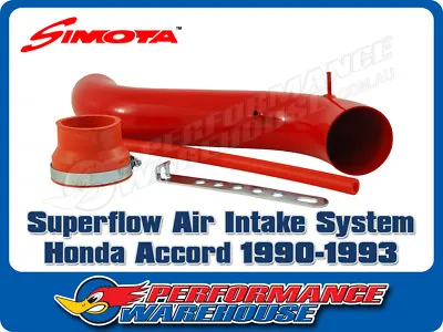 $47.89 • Buy Simota Superflow Red Air Intake System Suits Honda Accord 1990-1993