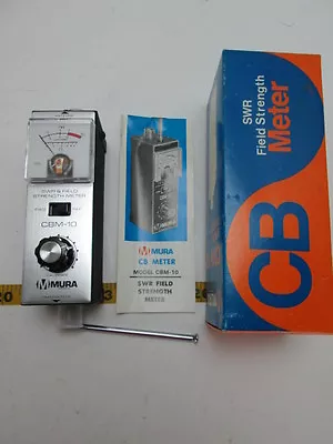 Vintage Mura SWR Field Strength Meter CBM-10 CB Test Equipment NOS T • $29.99