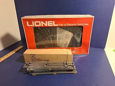 Lionel 6-5125 O-Gauge Pair Of Remote Switches & 6 Pcs. Straight Track K-line • $25