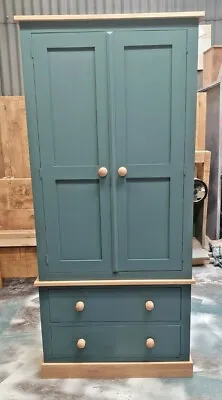 Painted Kitchen Larder/pantry Cupboard Freestanding Storage Shelves Spice-racks • £729