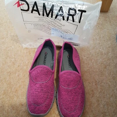 £12.99 • Buy DAMART: Pink MEMORY FOAM CASUAL LEISURE SHOES SIZE UK 6