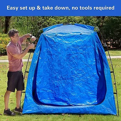 EighteenTek Outdoor Bike Storage Shed Tent Portable Storage Shelter Waterproof • $69.99