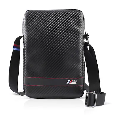 BMW Crossbody Sling  Bag In Black Signature M Collection Carbon Effect Design • $44.95