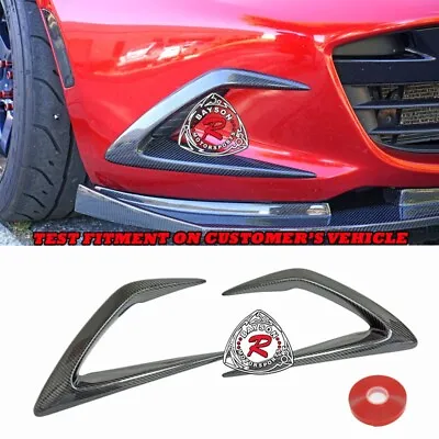 Fits 16-24 Mazda Miata MX5 DRL Fog Light Trims (Carbon Fiber) • $169.99