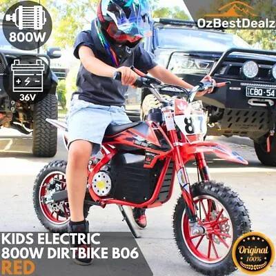 Kids Electric 800W Dirtbike Dirt Bike Ride On Motorcycle Motorbike Off Road  • $629