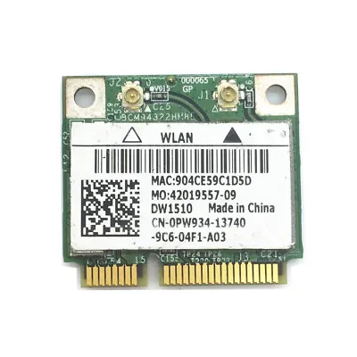 For Dell DW1510 802.11 ABGN Half Mini PCI-E BCM94322HM8L Dual-Band Wireless Card • $5.99