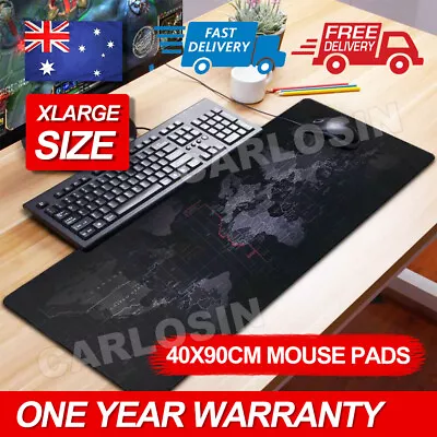 40x90/30x80cm World Map Mousepad Mouse Pad Mat Gaming Laptop Computer LARGE • $5.95