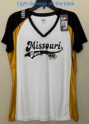 New Missouri Tigers Women's Size Large Footbal Jersey Mizzou #1 Shirt White • $7.49