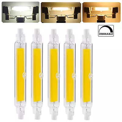 1X 4X 10X R7s LED COB Flood Light Bulbs 78mm 118mm Dimmable 6W 12W 25W Lamps RE • £40.79