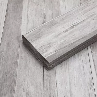 5m² Floor Planks Tiles Self Adhesive Wood Effect Vinyl Flooring 6 Colour Decor • £32.99