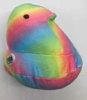 New Peeps Plush 5  Rainbow Chick Marshmallow Scented Stuffed Animal Easter • $14.97