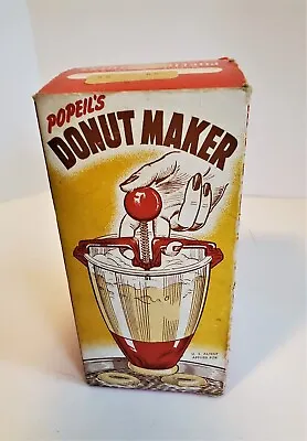 MCM Propeil's Vintage Donut Maker Press Original Box Recipe And Directions As-Is • $12.55