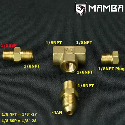 Oil Pressure Sensor Tee Adapter Fitting Kit For Toyota HZJ 1HZ Turbo Feed Line • $42.90