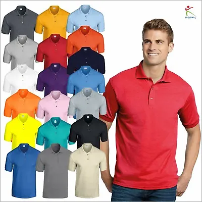 £8.59 • Buy GILDAN Mens DryBlend Jersey Poloshirt Casual Work Leisure Wear Polo Tee T Shirt