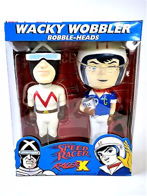 Funko Speed Racer + Racer X Wacky Wobbler Bobble Heads Set 2007 • $15.74