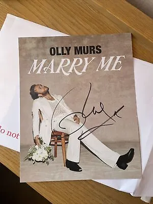Olly Murs Signed - Marry Me Signed Image From VIP Concert Package • £30