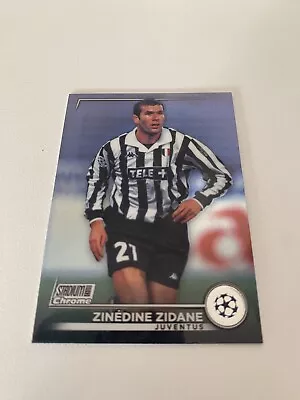 Zinedine Zidane Topps Stadium Club Chrome 2022-23 Juventus Champions League #5  • £2
