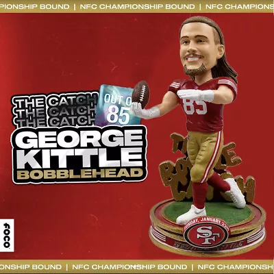 $195 • Buy George Kittle San Francisco 49ers Circus Catch Bobblehead - Ltd Ed Of 85