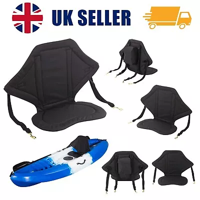 Kayak Seat Djustable Padded Canoe Back Sit On Kayak Seat Canoe Backrest Cushion • £13.79