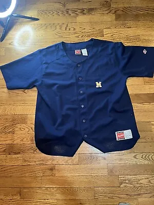 Vintage Rawlings XL Michigan Wolverine's Mesh Baseball Type Jersey Shirt U Of M • $35