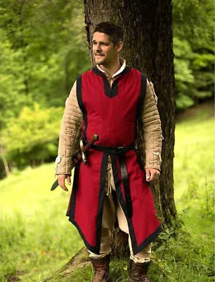 Medieval Surcoat Reenactment Clothing Tabard Vintage Mens Tunic Halloween Gift • $55.19