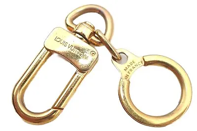 $110 • Buy Authentic Louis Vuitton Charm Key Chain Anokre Gold M62694 LV J7355
