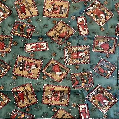 Debbie Mumm Tablecloth Magic Of Santa Christmas Vinyl Tablecloth 59 X83  Oblong • £7.50