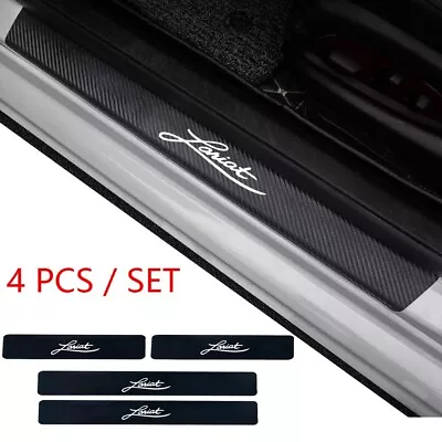 4 Pcs Carbon Fiber Leather Car Door Sill Protector For Ford F150 Lariat • $14.99