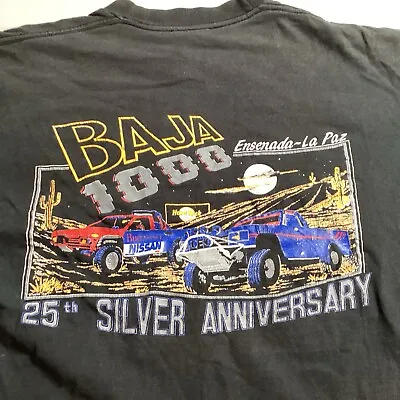 1992 Baja 1000 Single Stitch Ensenada To LA Paz Shirt Vintage Nissan XL • $79.99