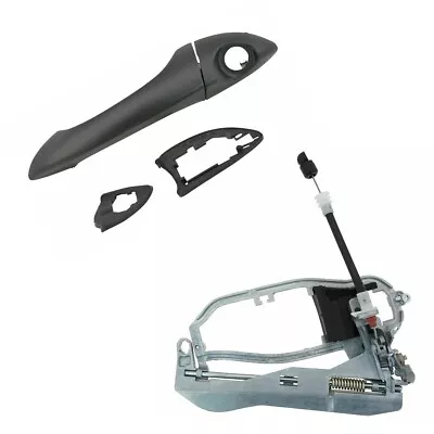 NEW LH Front Outside Exterior Door Handle & Bracket Carrier For 2000-2006 BMW X5 • $50.92