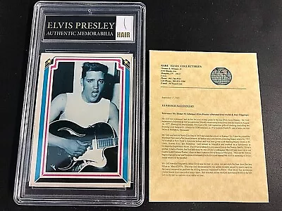 Elvis Presley Authentic Hair Memorabilia With 1978 Trading Card #11 Certified! • $59.95