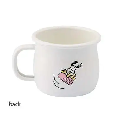 PLUNE Snoopy Enamel Mug Teapot Coffee Pot Japanese Teaware Retro Kettle White • $32