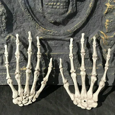 £4.79 • Buy 1pc Halloween Scary Horror Skeleton Decorations Bones Skull Hand Outdoor Indoor