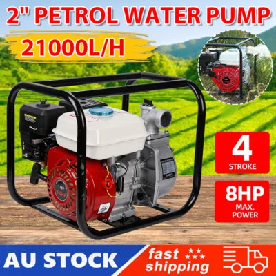 Water Pump Petrol 2Inch Fire Fighting High Flow Pressure 4-Stroke 210CC 350L/min • $225.95
