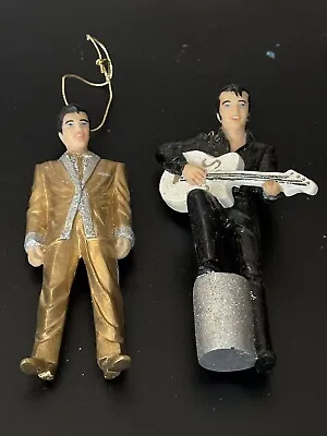 Lot  Of 2 Vintage Elvis Presley Christmas Ornament.  (15) • $25