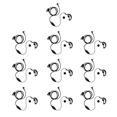 10pcs G Shape Clip-Ear Headset Earpiece PTT For Motorola MH230R MS350R MT350R • $39.99