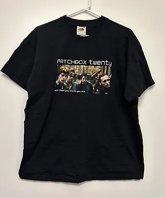 VTG Matchbox Twenty Y2K North American Concert Band Tour Large Black T Shirt • $34.88