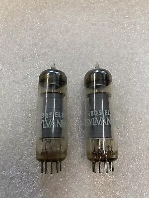 SYLVANIA EL84/6BQ5 Output Tubes Round Plate Pair • $60