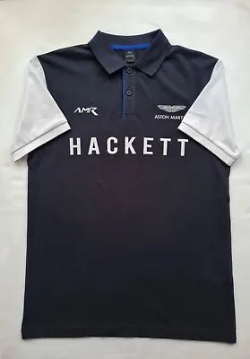 Hackett Aston Martin Racing Polo Shirt Size M Navy • $53.46
