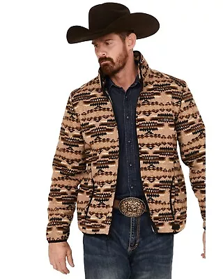 Rock And Roll Denim Men's Southwestern Print Zip Jacket - BM92C01940 • $60.93