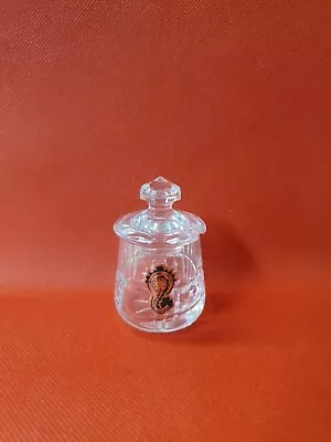 Sparkling WATERFORD Glandore Crystal Mustard Pot With Lid And Original Label • $26